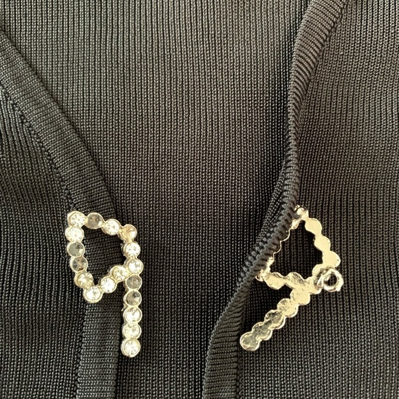 Robbie Bee Women’s Black Cardigan Sweater Size 14 - Picture 7 of 15